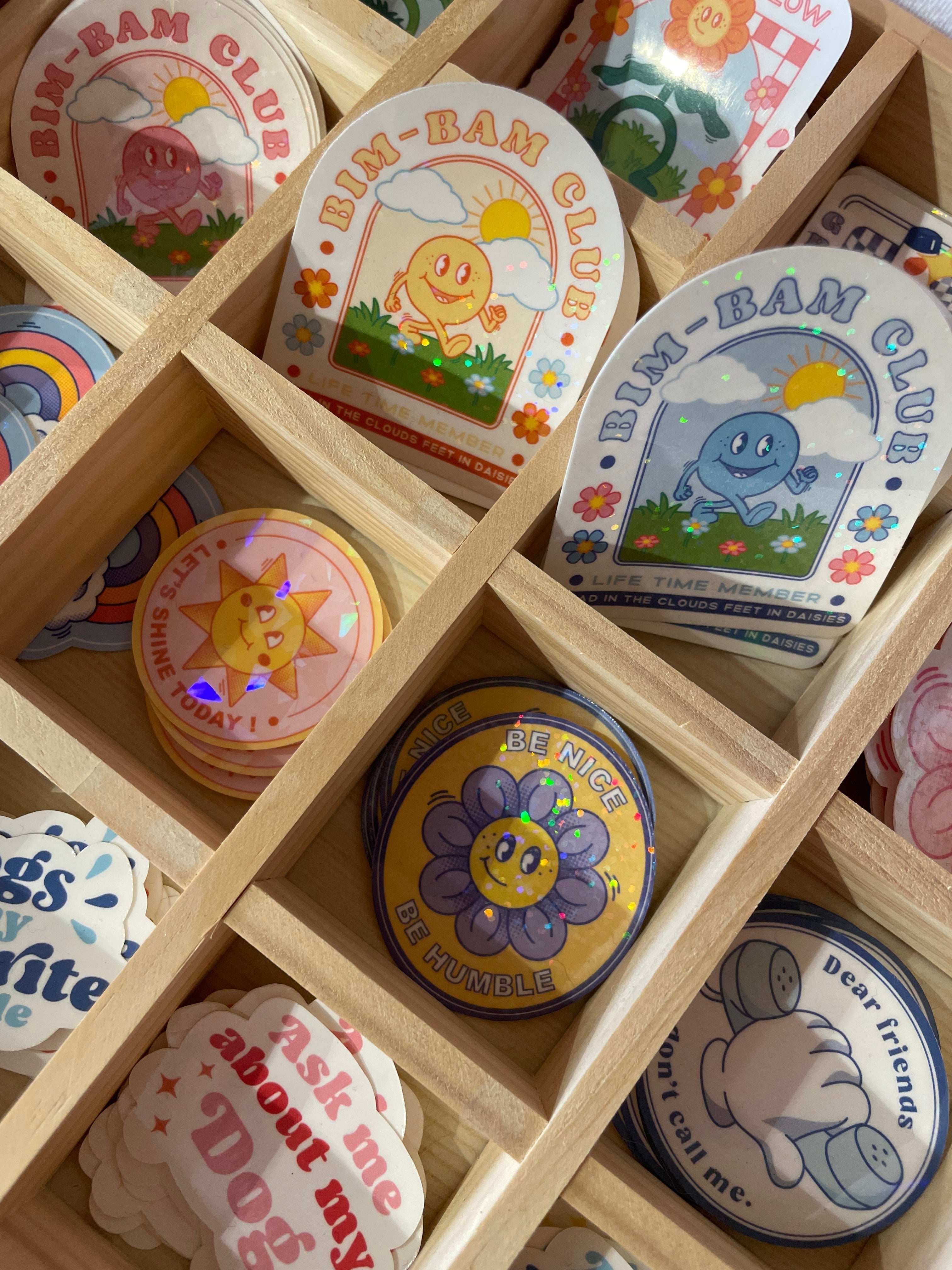 photo des Stickers bim bam studio très colorés