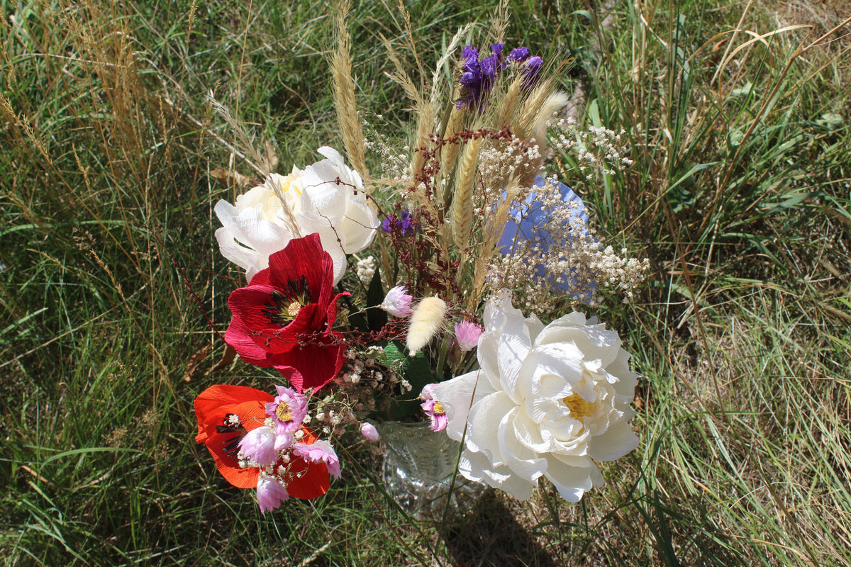 Florêva - fleurs en papier crépon faites main