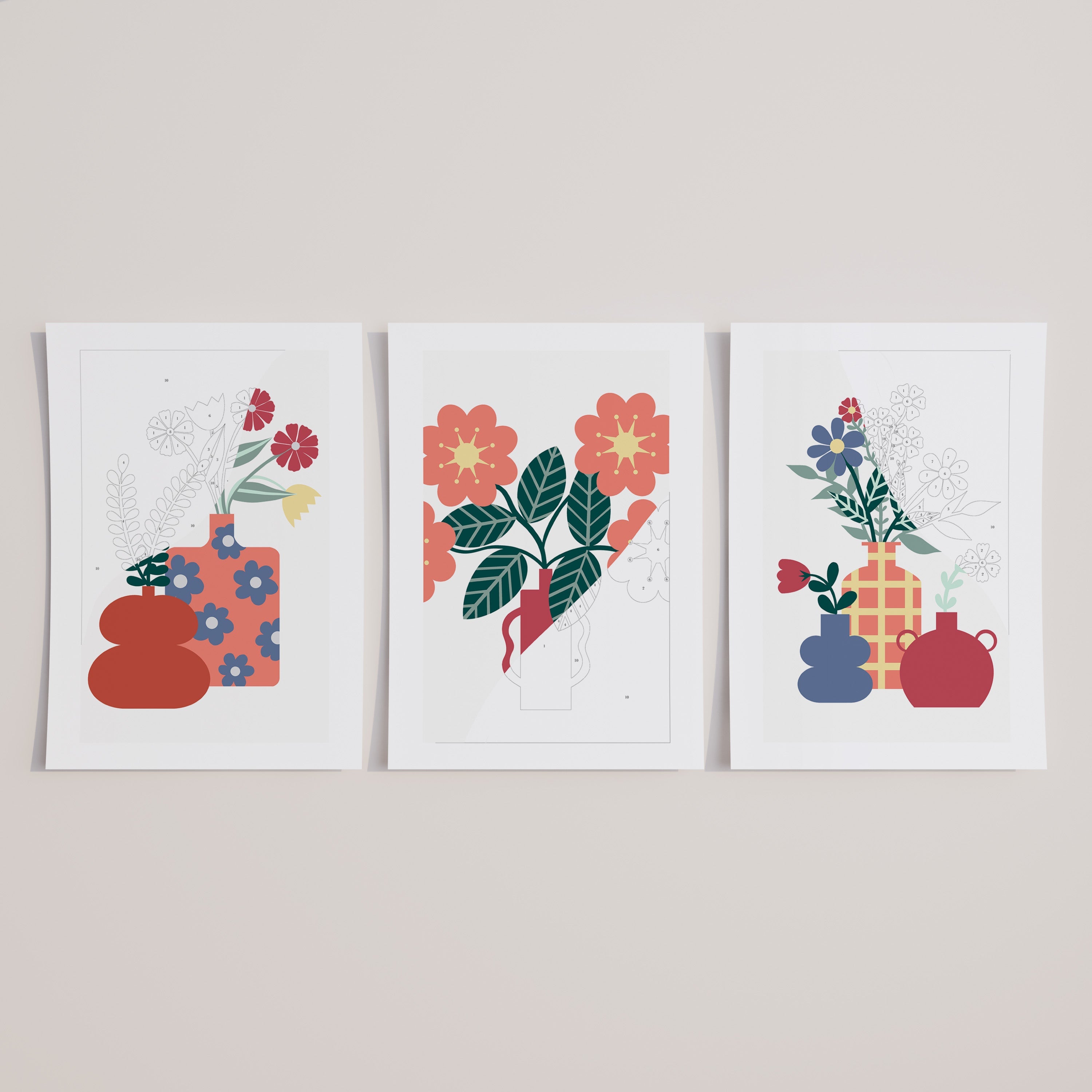 Blueflores — papeterie et puzzles illustrés à motifs fleuris, marque française éco-responsable | Little Green Cocoon Bordeaux