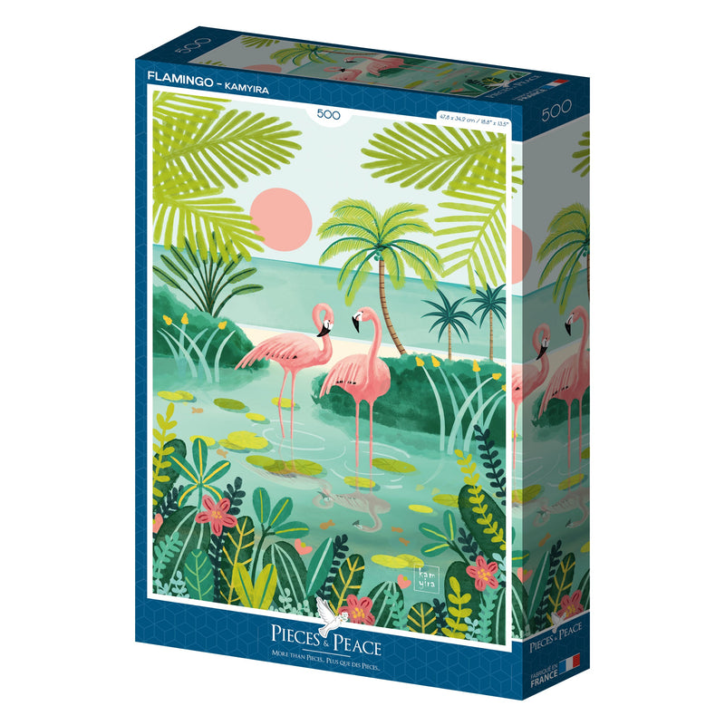 Puzzle Flamant, Pieces & Peace