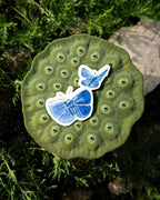 Sticker Papillon Argus Bleu