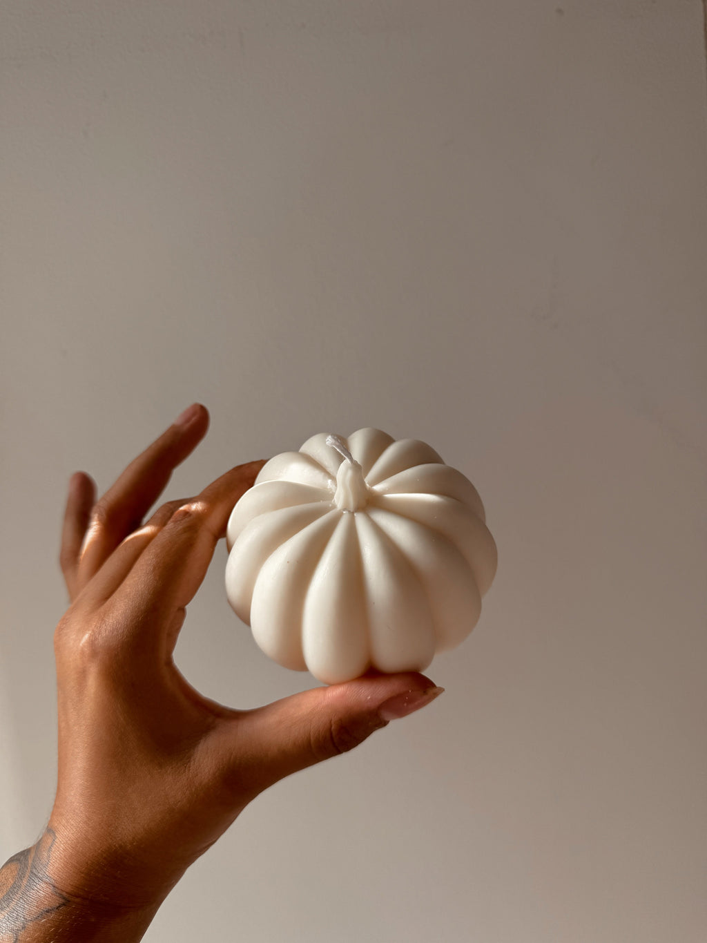 Bougie citrouille petit modèle - détail