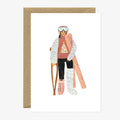 Carte humour Ski Fail Woman – All The Ways to Say – boutique Little Green Cocoon Bordeaux