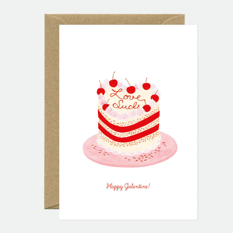 Carte humour Love Sucks Cake – All The Ways to Say – boutique Little Green Cocoon Bordeaux