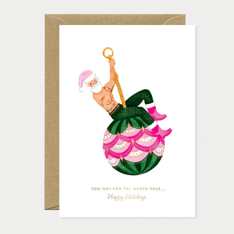 Carte humour Hot Santa – All The Ways to Say – boutique Little Green Cocoon Bordeaux