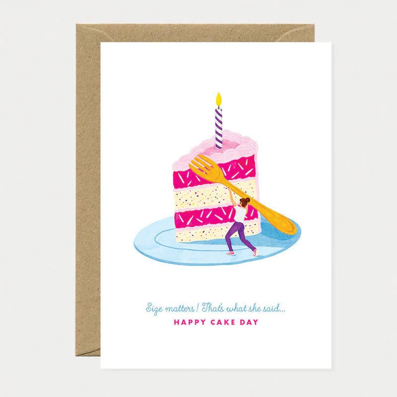 Carte humour Size Matters Cake – All The Ways to Say