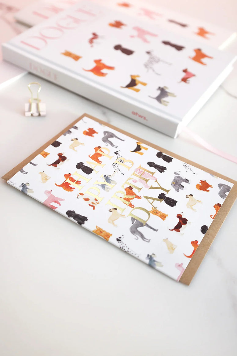 Carte anniversaire Birthday Dogs Pattern – All The Ways to Say, vue 2