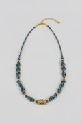 Collier macramé - Bleu marine
