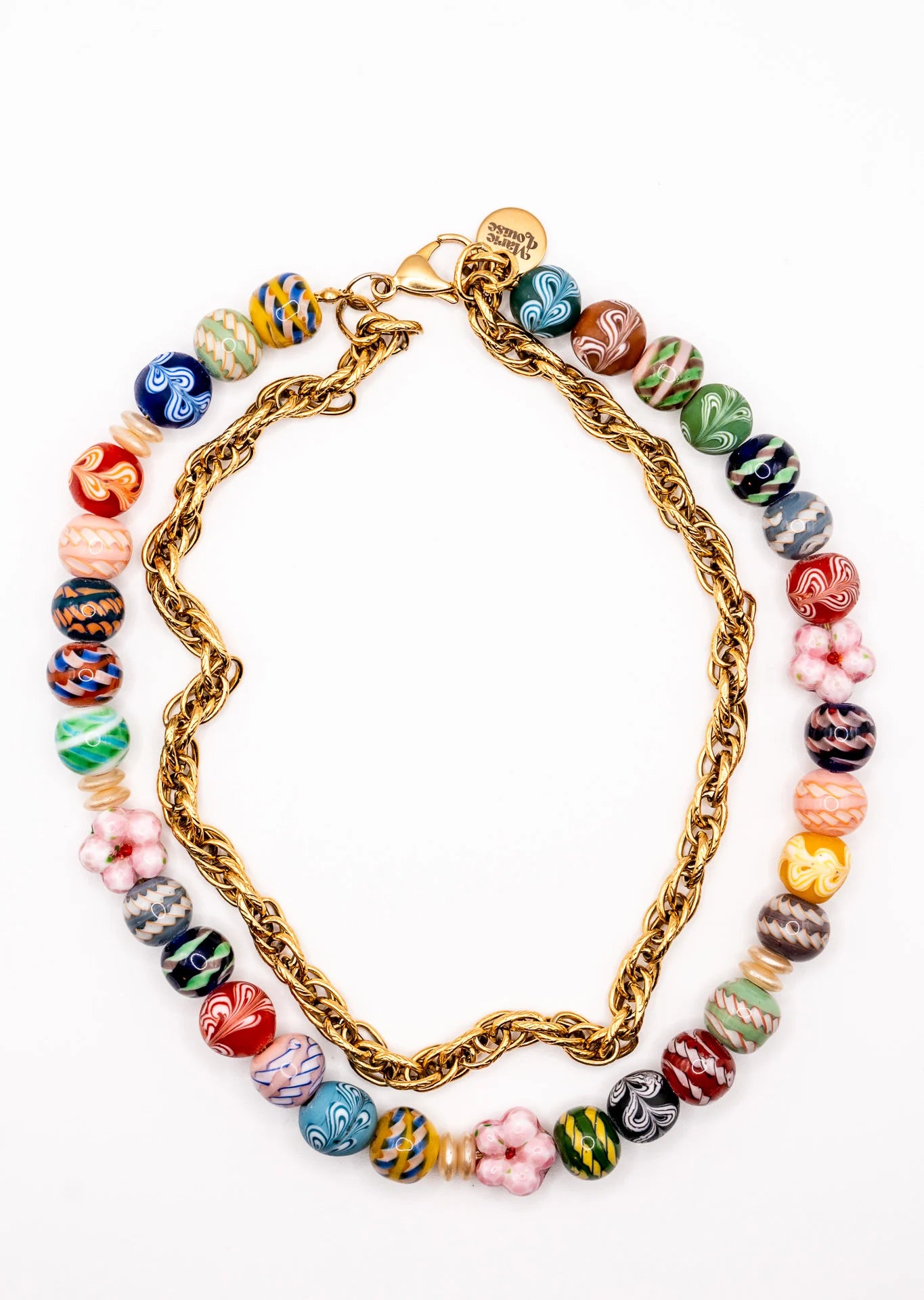 Collier Julia Marie-Louise Bijoux – perles céramique et acrylique, design maximaliste Bali