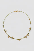 Collier cordon vert
