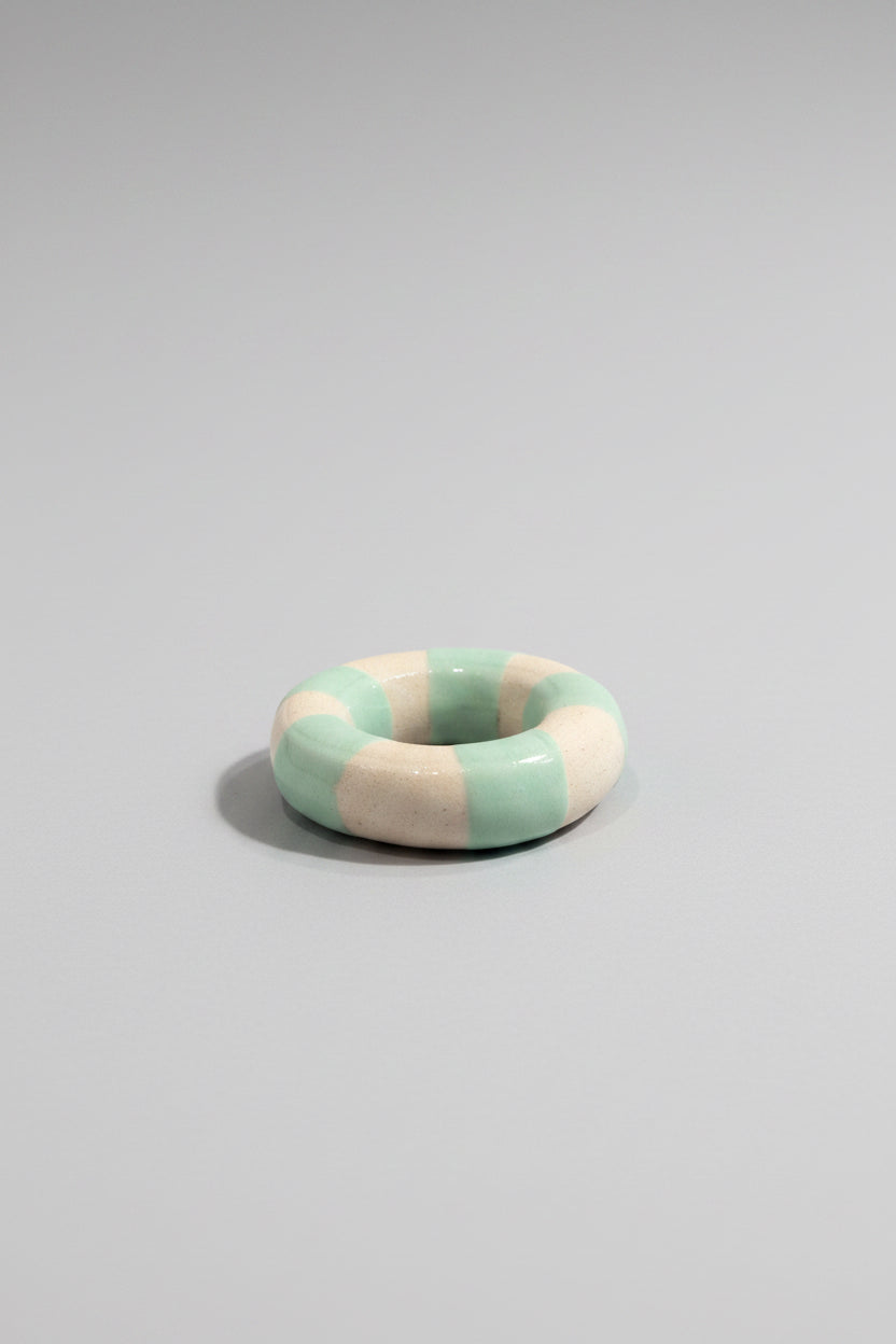 Coquetiers/ronds de serviette bouée vert