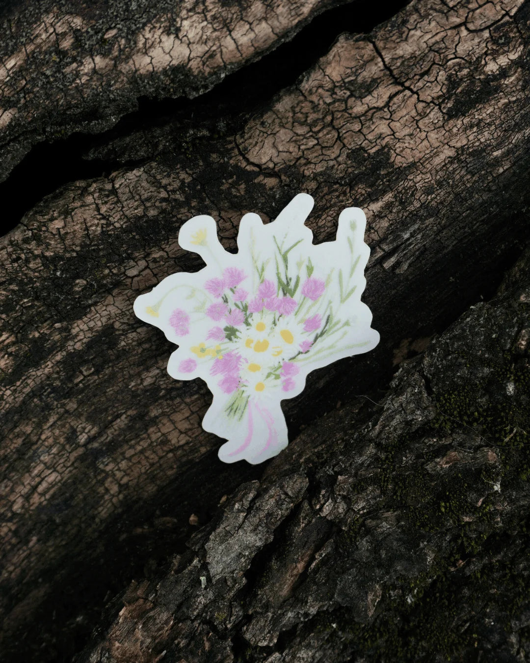 Sticker bouquet de fleur sauvage