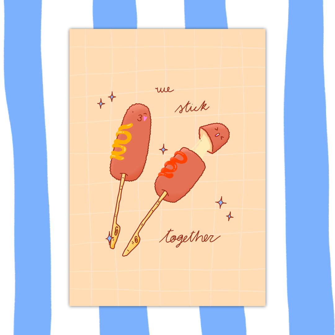 Format A5 We stick together - Petit Nuage