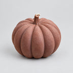 Bougie citrouille grand modèle couleur créme et orange senteur automne gourmand