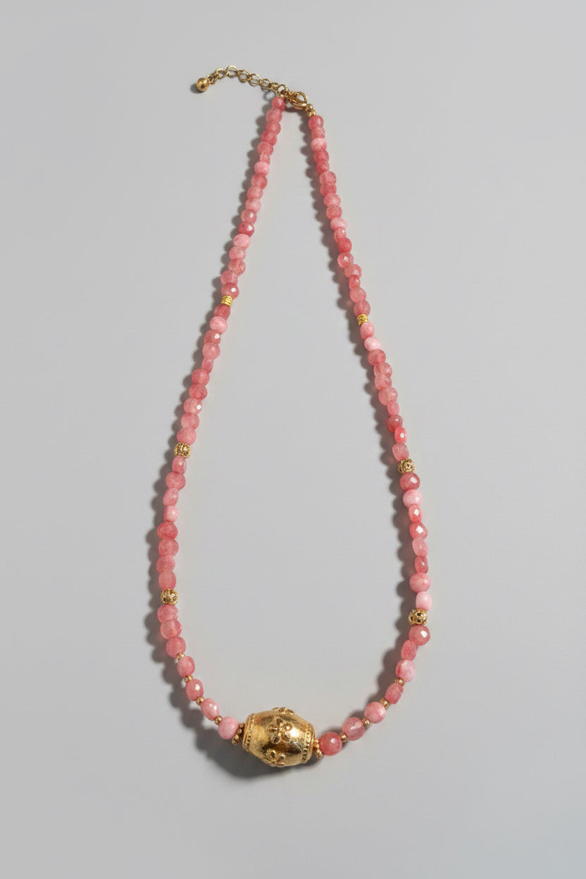 Collier pierres naturelles - Rhodochrosite