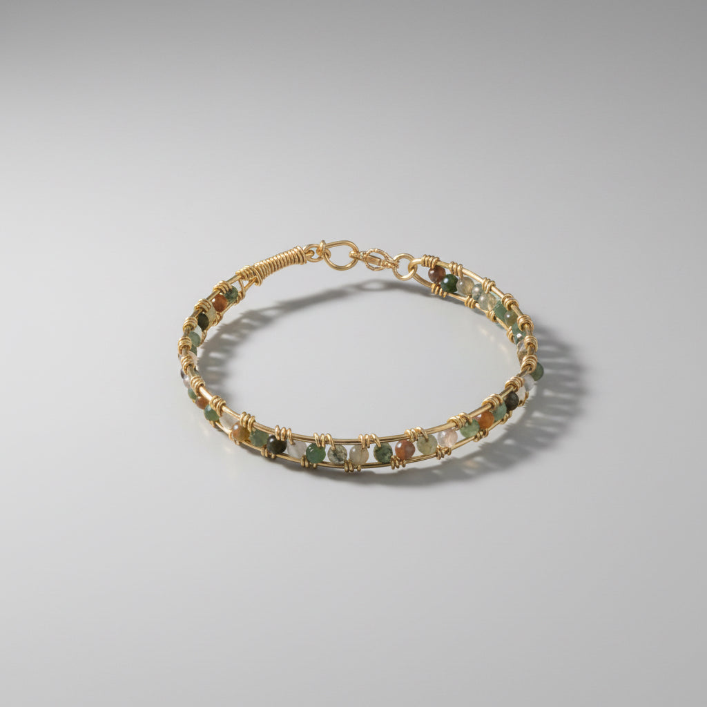 Bracelet pierres naturelles - Agate Indienne