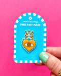 Pin’s coeur mexicain ex-voto orange