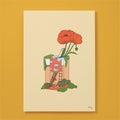 Affiche 30×40 — Tic tac & Coquelicots - Petit Nuage