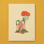 Affiche 30×40 — Tic tac & Coquelicots - Petit Nuage