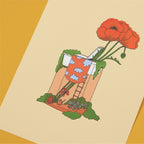 Affiche 30×40 — Tic tac & Coquelicots