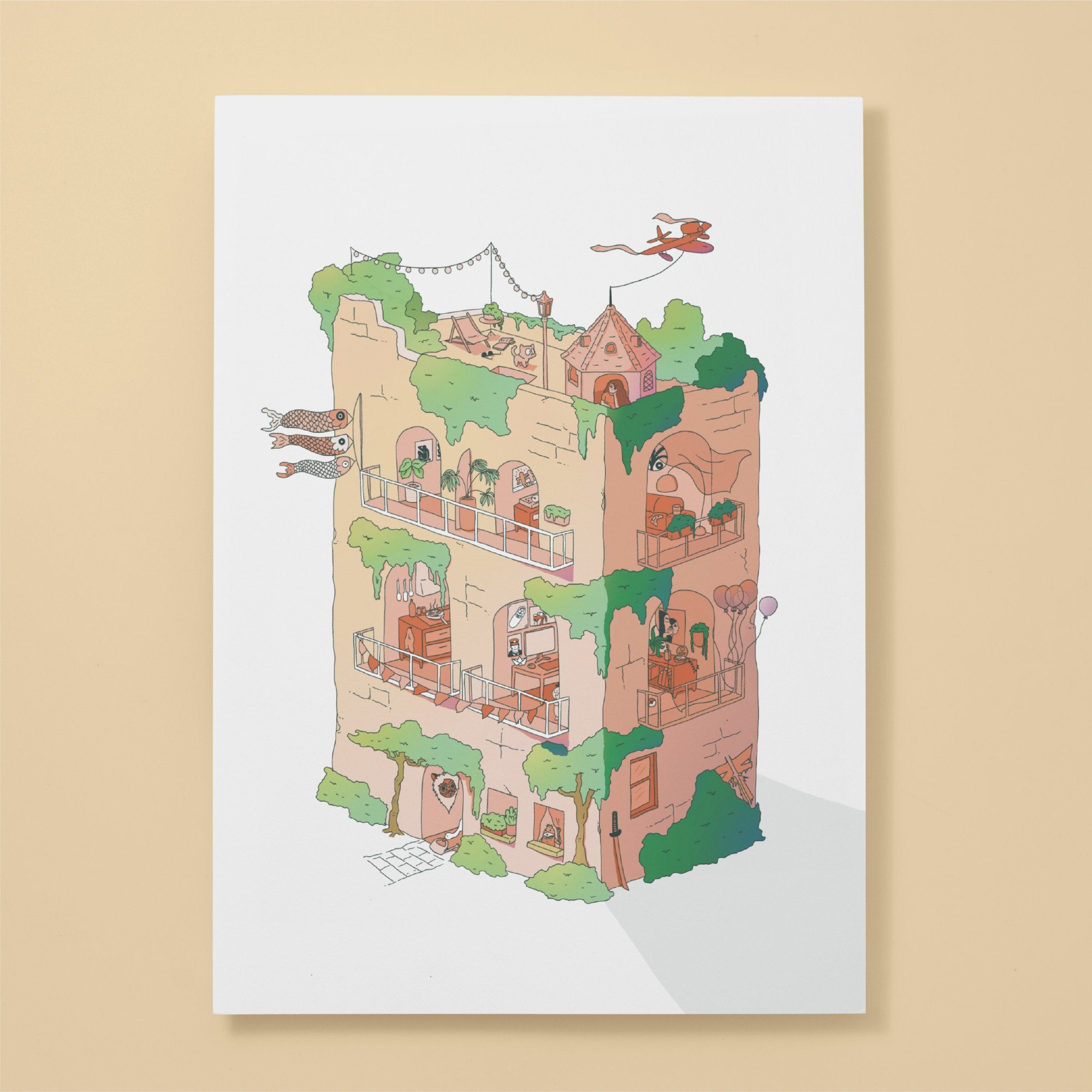 Affiche 30×40 — La maison qui rêve - Petit Nuage