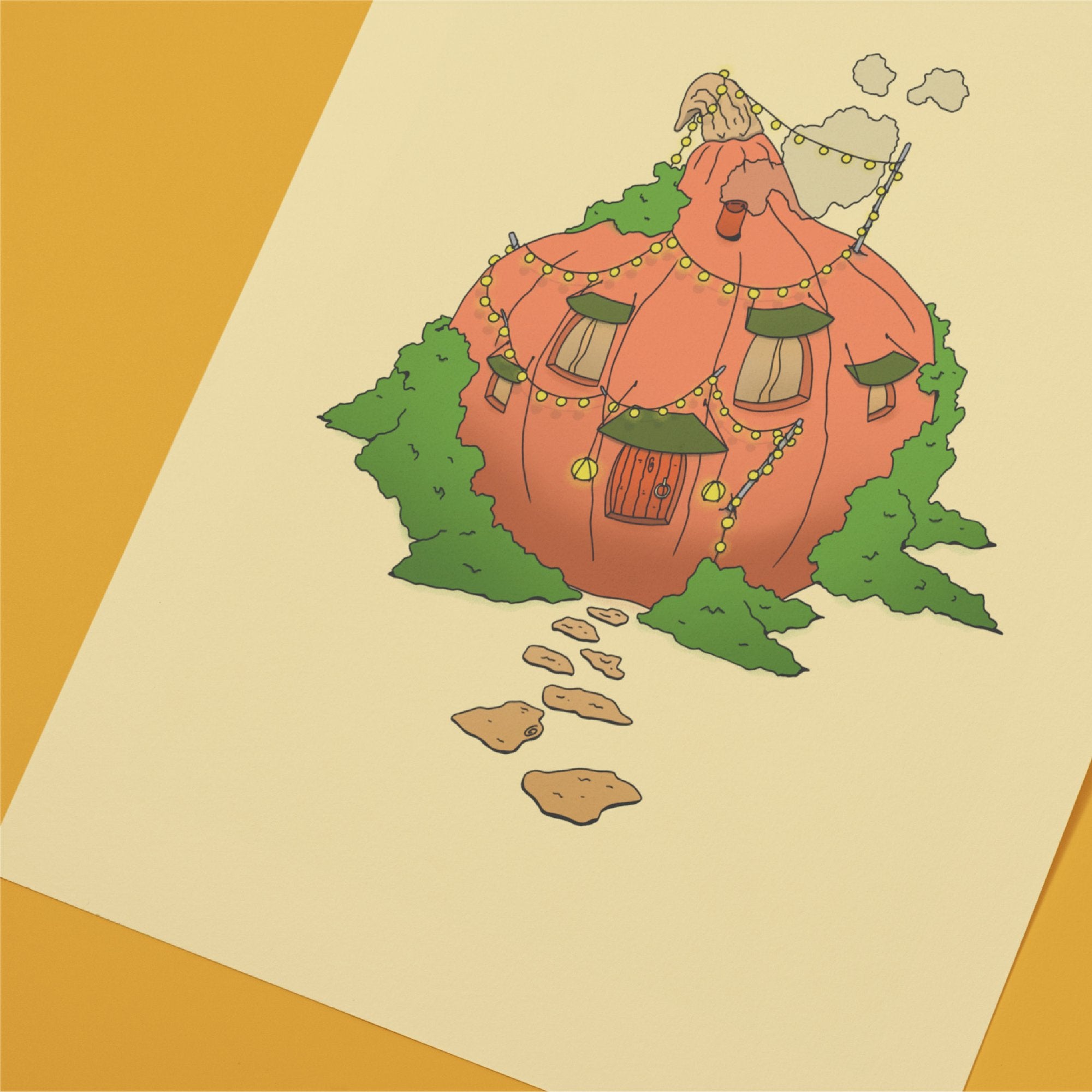 Affiche 30×40 — Un toit couleur automne