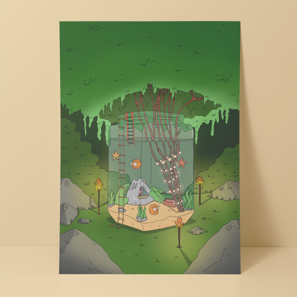 Affiche 30×40 — Les habitants du bocal - Petit Nuage