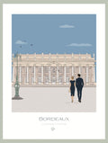 Affiche illustrée Grand Théâtre de Bordeaux - Bms création