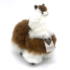 Peluche alpaga Inkari 32cm coloris Macchiato, fabrication Pérou