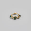 Bague pierres naturelles - Agate Mousse T.50