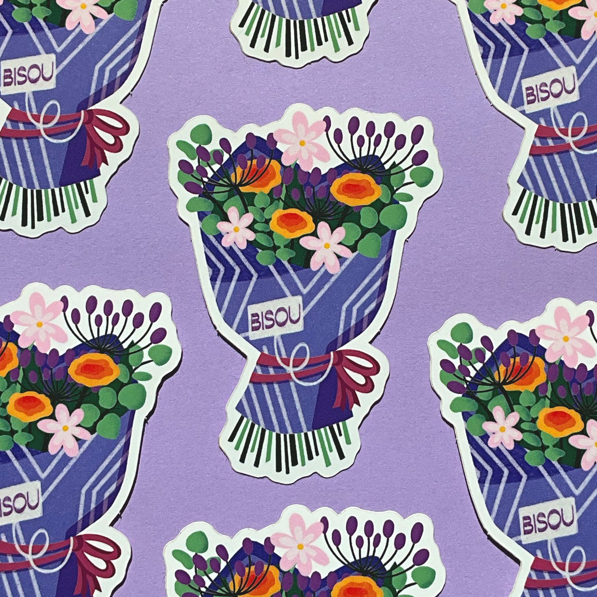 Sticker Bouquet Bisou - Spark Room | Little Green Cocoon