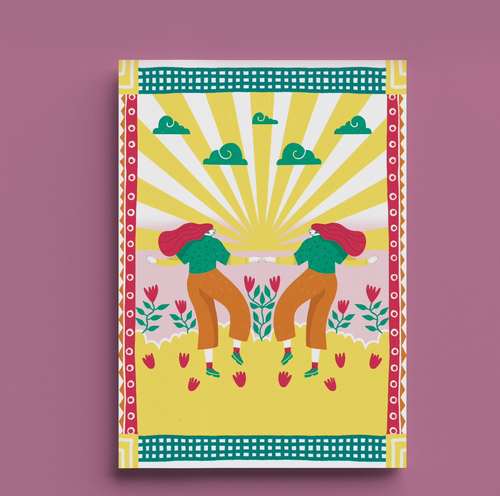 Carte postale Samba – Trait Sauvage