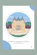 Carte illustrée Château de Monte-Cristo Port-Marly - Bms création