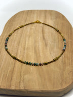 Collier Djerba ZOUZBIJOUX, détail perles agate indienne multicolore