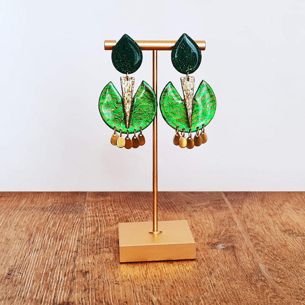 Feuillage - boucles d'oreilles Beau-en-Boucle