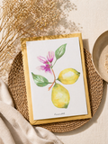 Carte postale citronnier botanique - Funounarts