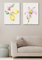 Affiche aquarelle citronnier détail - Funounarts