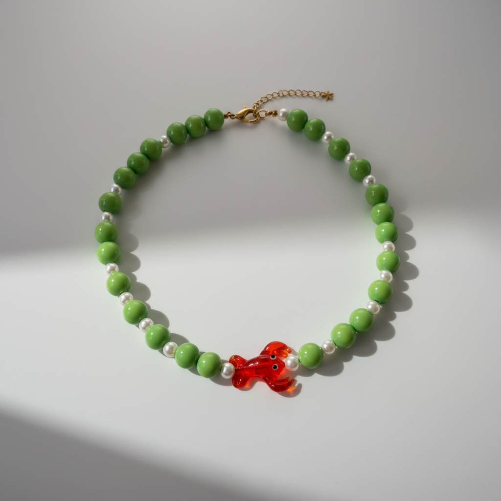 Collier San Francisco – Verre Soufflé & Coquillage
