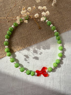 Collier San Francisco ZOUZBIJOUX, homard en verre soufflé
