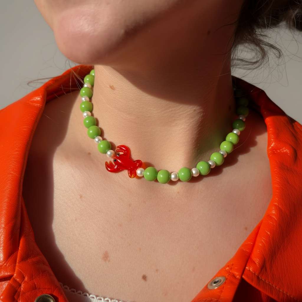 Collier San Francisco – Verre Soufflé & Coquillage