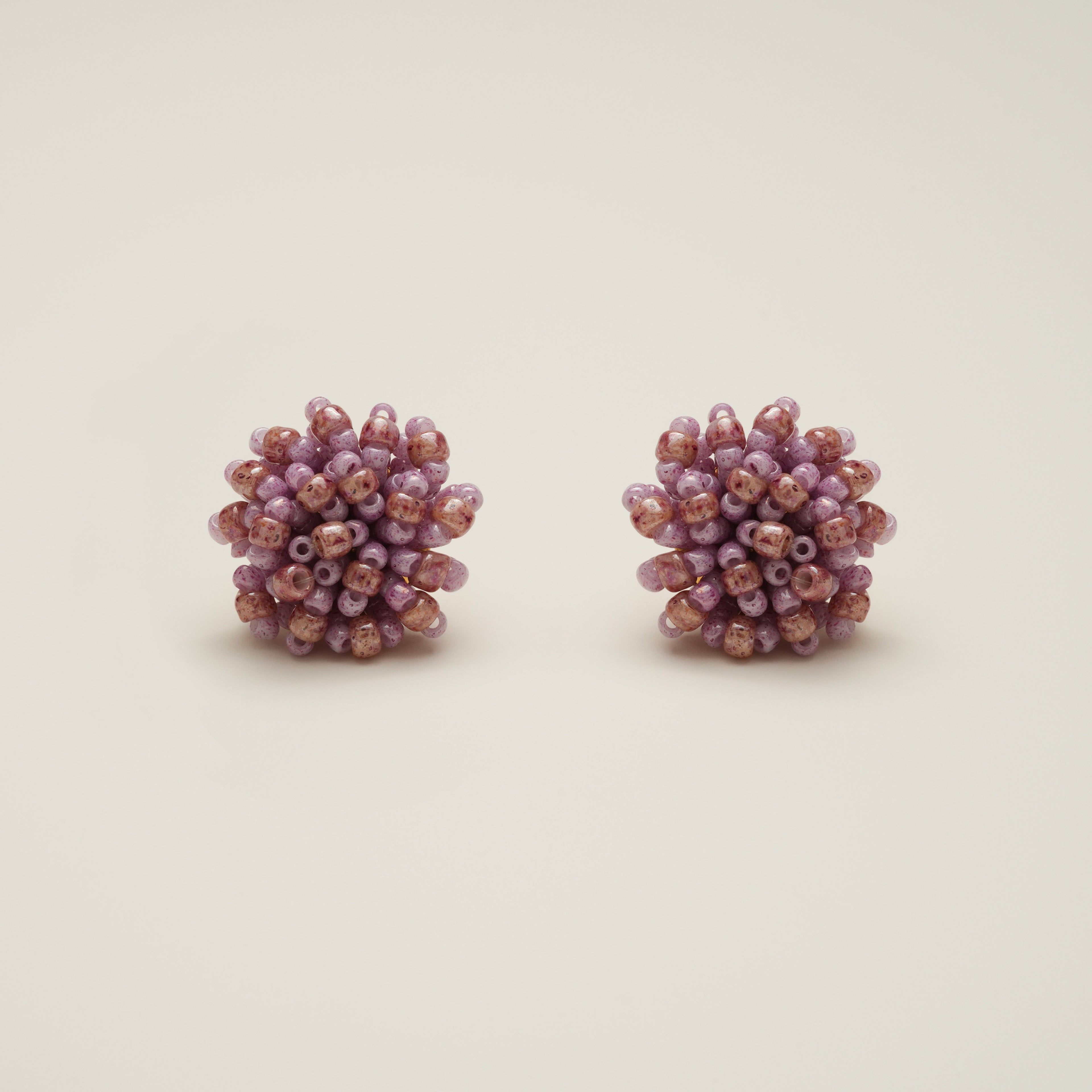 Boucles d'oreilles Hortensia Rétro détail - Chamini