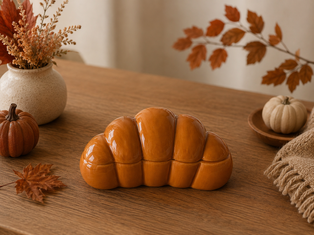Bougie croissant mymilkycandle - détail