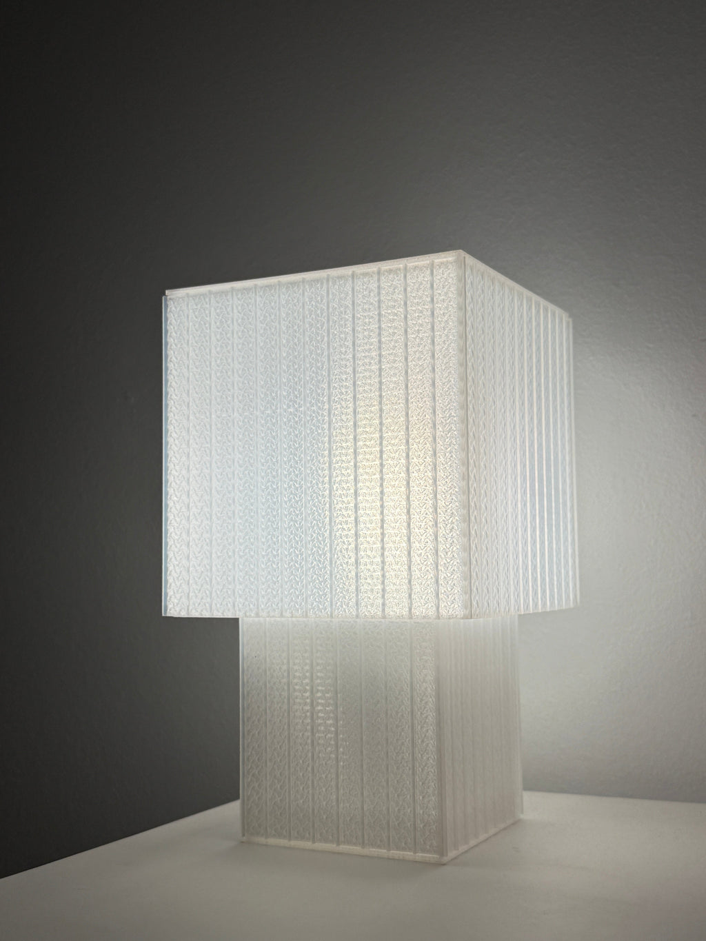 Lampe Cube Blanche - Méré