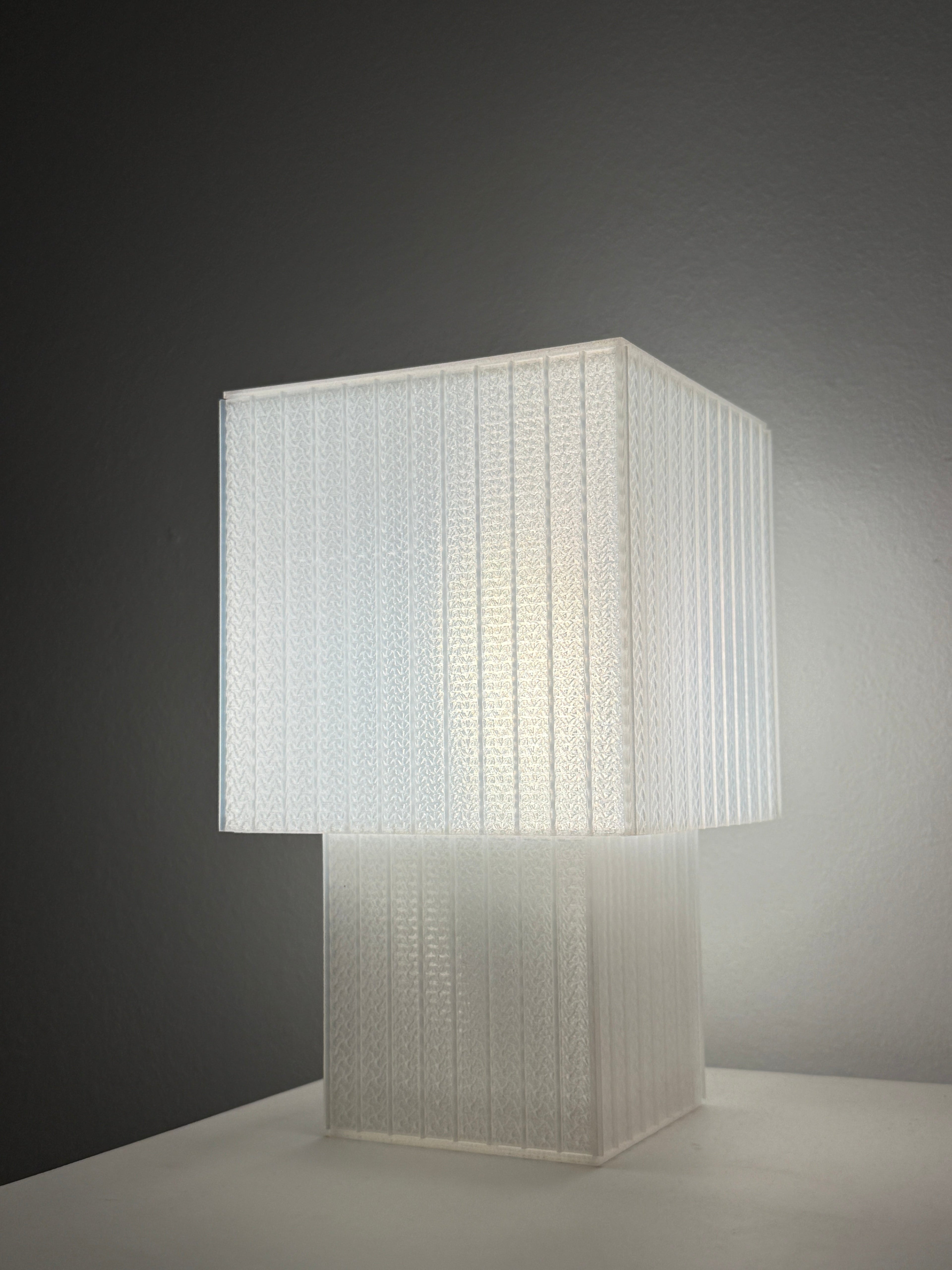 Lampe Cube Blanche - Méré