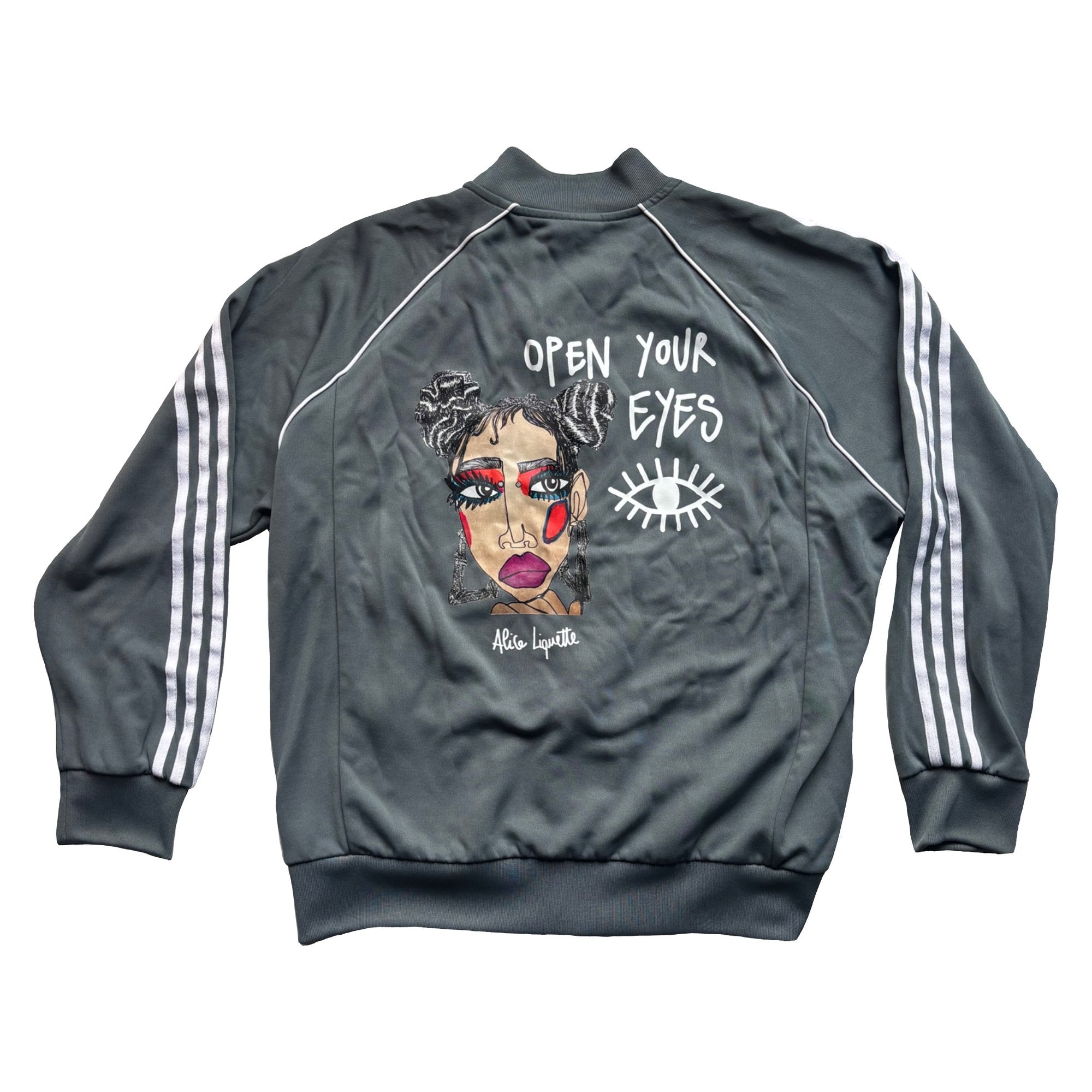 Veste Adidas — Open your eyes (XL Gris) - Alice Liquette
