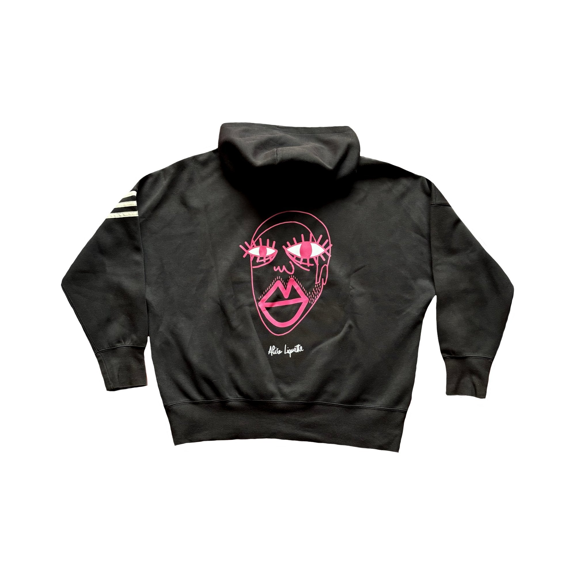 Hoodie crop Adidas — Visage rose (S/M Beige) - Alice Liquette
