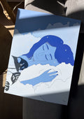 Affiche 30×40 — La femme bleue - Petit Nuage