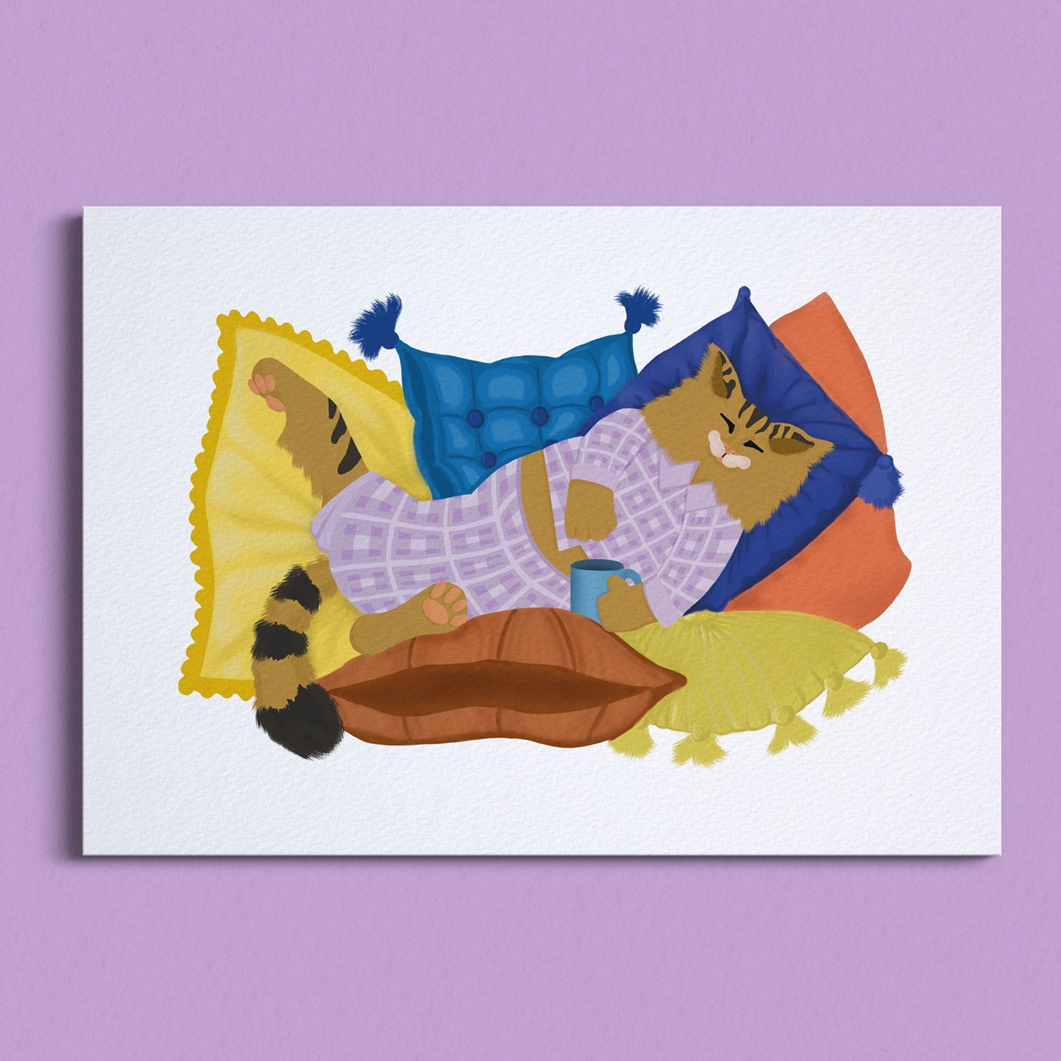 Print Lazy Cat - Spark Room