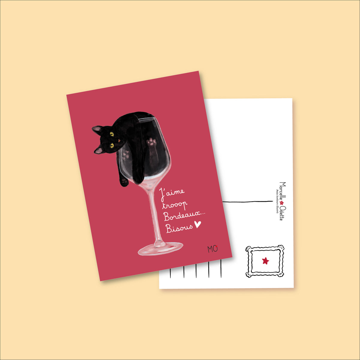 Carte postale J'aime Bordeaux