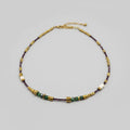 Collier Milan ZOUZBIJOUX, hématites dorées et perles de verre